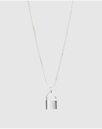 Najo - Love Lock Silver Pendant (45cm + 5cm ext)