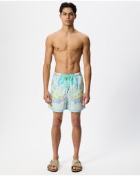 Camilla - Mid Length Boardshort With Elastic Waist