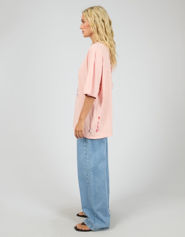 All About Eve - Snake Eyes Oversized Tee Light Pink
