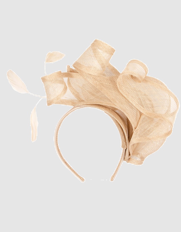 Max Alexander - Sinamay Nude Racing Fascinator