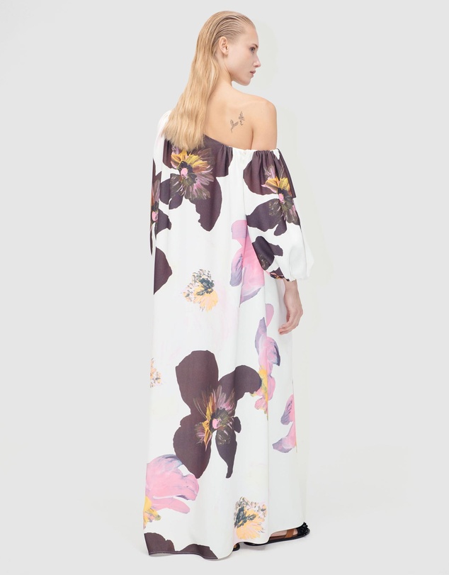 Stine Goya - Heavy Crepe, Structured Off-Shoulder Dress