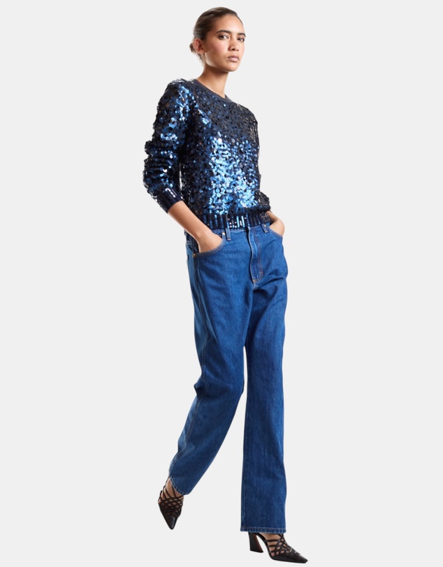 Cynthia Rowley - Sequin Crewneck Sweater