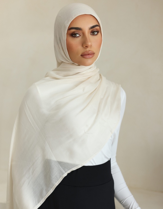 Mod Squad - Double Stitch Hijab- Snow