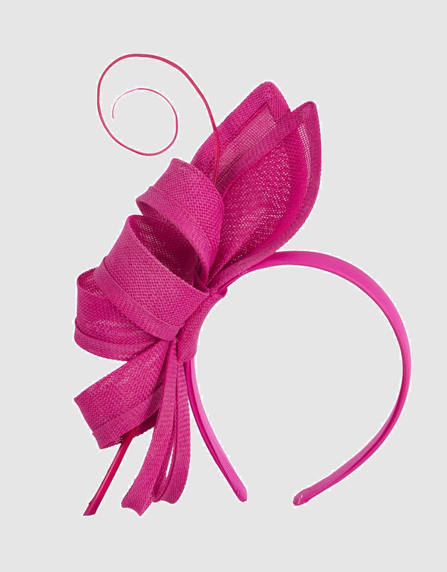 Max Alexander - Fuchsia Bow Fascinator