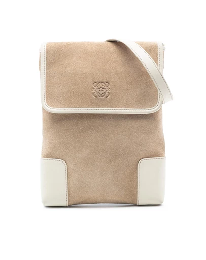 Pre-Loved by Azura Reborn - Pre-Loved Suede Anagram Crossbody