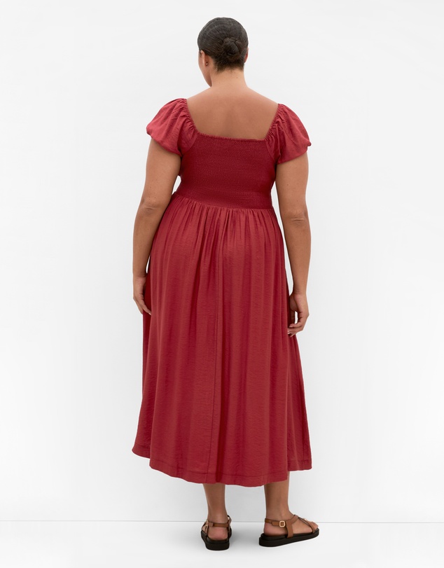 City Chic - Plus size Abbigail Split Maxi Dress - sienna