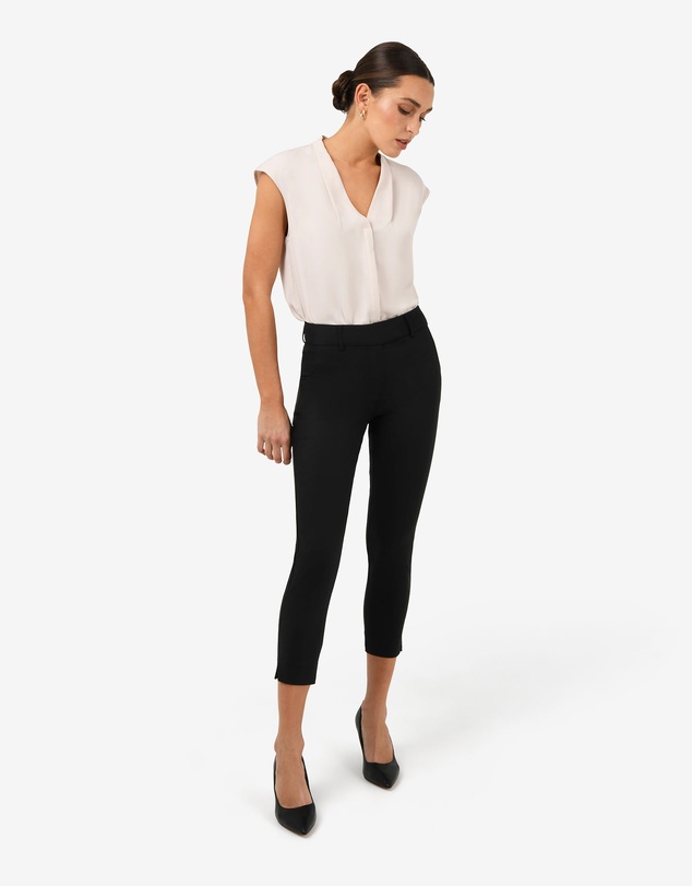 Forcast - Adelaide V-Neck Cap Sleeve Top