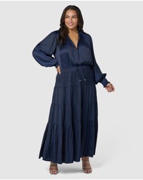 Pink Dusk by Curve Project - Glamorous Life Maxi Dress