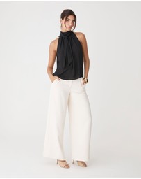 Forcast - Shelby Draped Sleeveless Top
