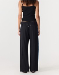 Bassike - Double Stripe Wide Leg Pants