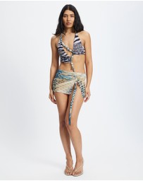 Jaded London - Asymmetric Plunge Mini Dress