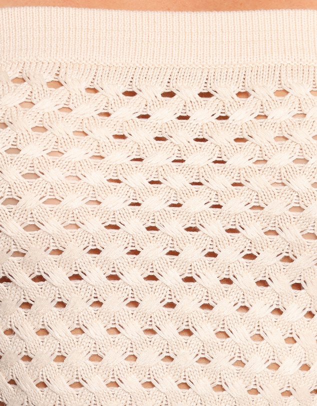 Petal & Pup - Fonte Strapless Knit Top - Cream