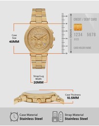 Michael Kors - Billie Gold Tone Chronograph Watch