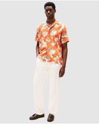 Tommy Hilfiger - Lightweight Regular Fit Floral Short Sleeve Shirt