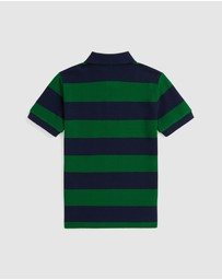 Polo Ralph Lauren - Striped Cotton Mesh Polo Shirt - Kids