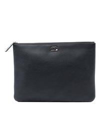 Pre-Loved by Azura Reborn - Pre-Loved Medium Goatskin Lucky Clover O Case Clutch