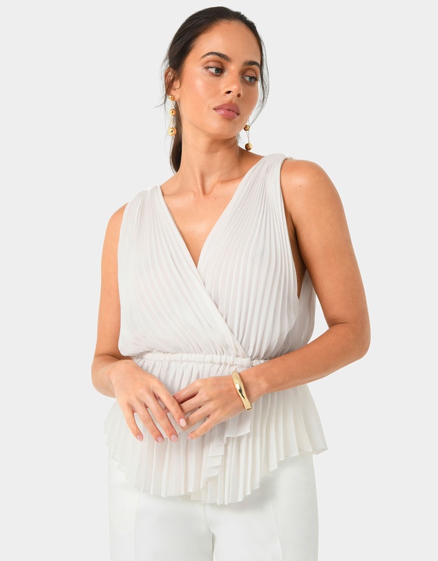 Forcast - Arina Pleated Top