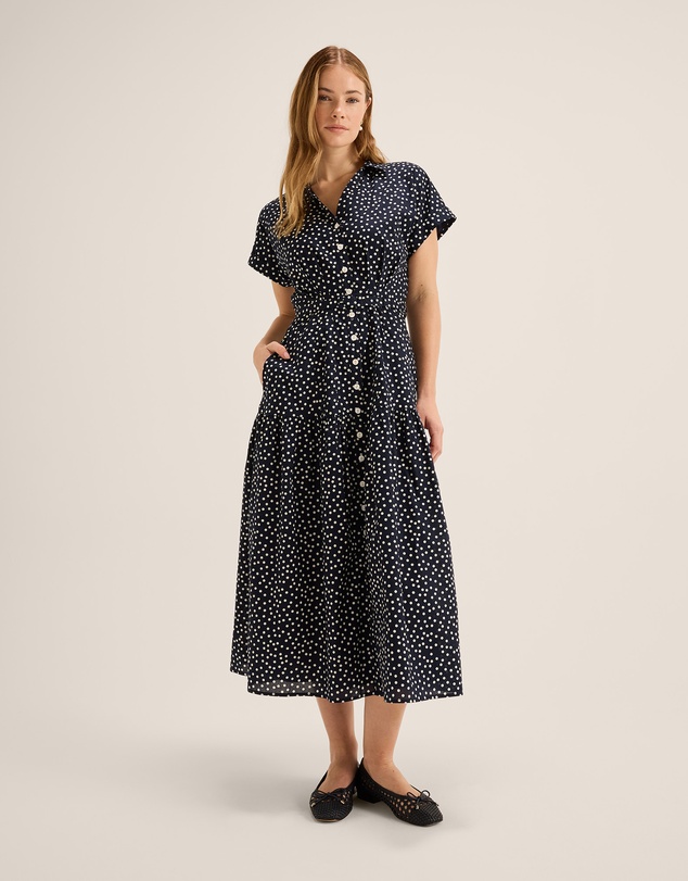 Review - Ditzy Dot Shirtdress