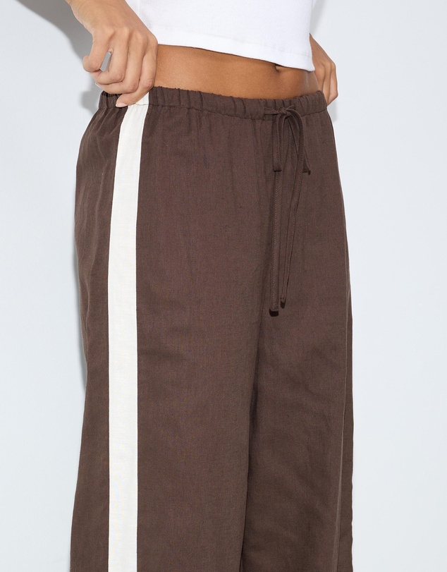 Dazie - Balmy Wave Linen Blend Beach Pants