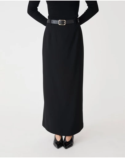 Forcast - Kaitlyn Crepe Column Skirt