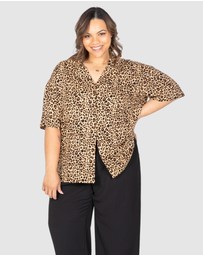 Love Your Wardrobe - Khloe Animal Print Shirt