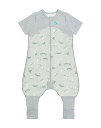 Love to Dream - Sleep Suit 1.0 TOG Organic Cotton Short Sleeve in Olive