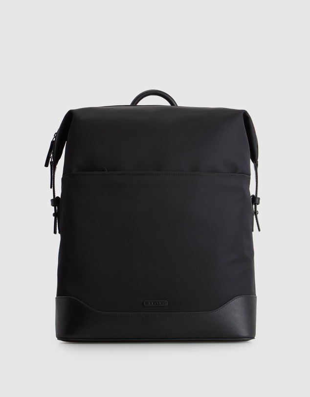 Evity - Zane Nylon/Leather Backpack