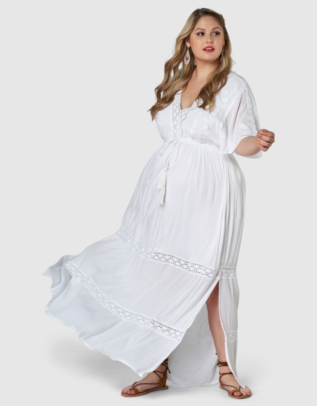 The Poetic Gypsy - Floating Clouds Maxi Dress
