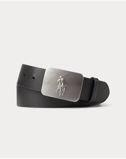 Polo Ralph Lauren - Pony-Plaque Leather Belt