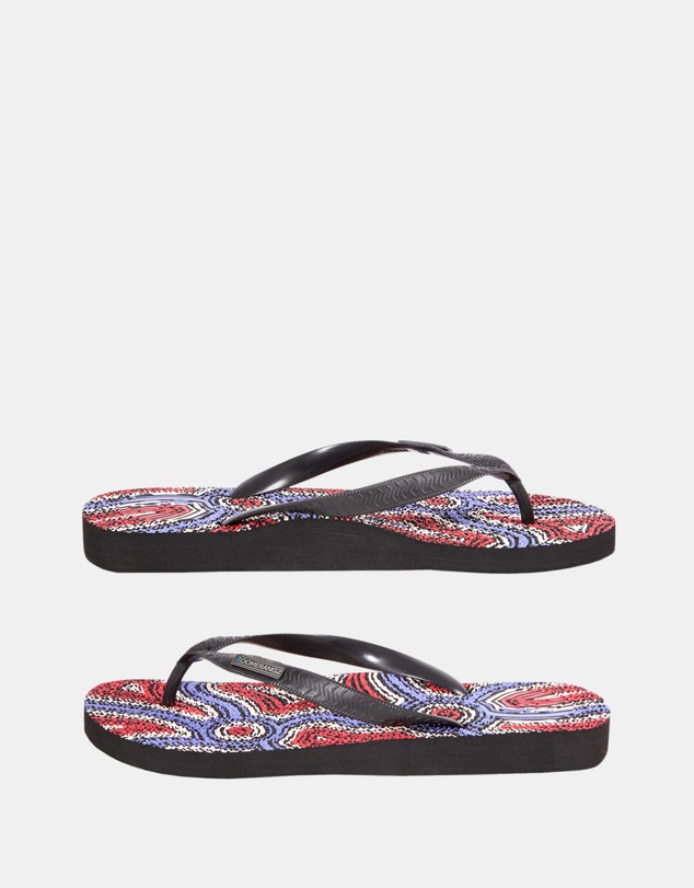 Boomerangz Footwear - Men's Saltwater Dreamtime Thongs 02 with arch support and 2 x interchangeable straps