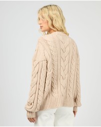 All About Eve - Higgins Cable Knit Oat