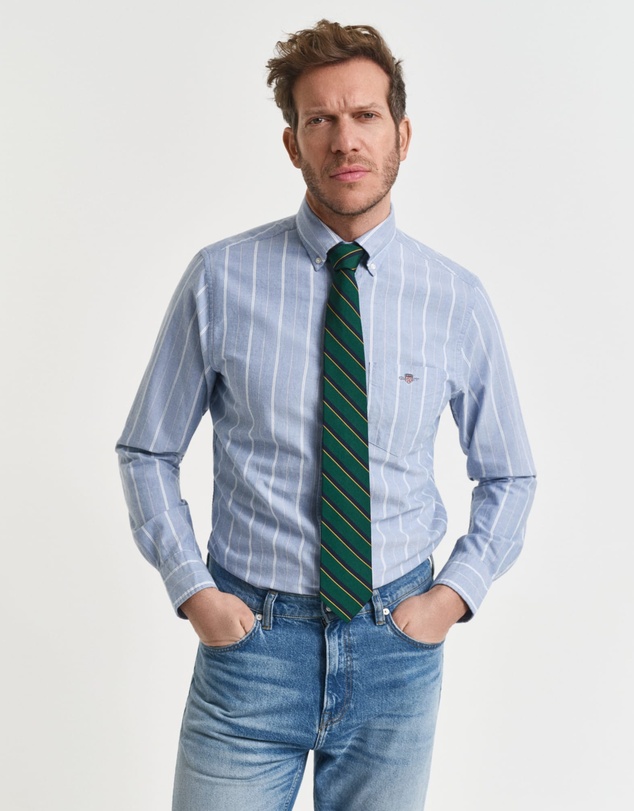 Gant - Regular Fit Striped Classic Oxford Shirt