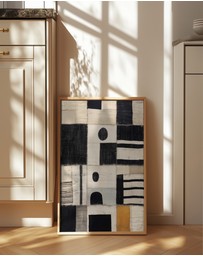 Olive et Oriel - Sewn Fabric by Treechild Art Print