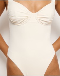 AERE - Ruched Underwire Swimsuit