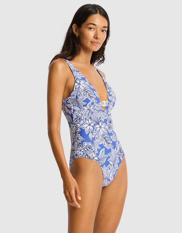 Sea Level Australia - Palmera Chain Link Longline One Piece