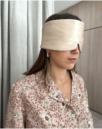 SILK MAGNOLIA - Pure Silk Eye Mask Pillow