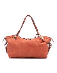 Pre-Loved by Azura Reborn - Pre-Loved gucci Leather Handbag with Braided Handle and Zip Closure