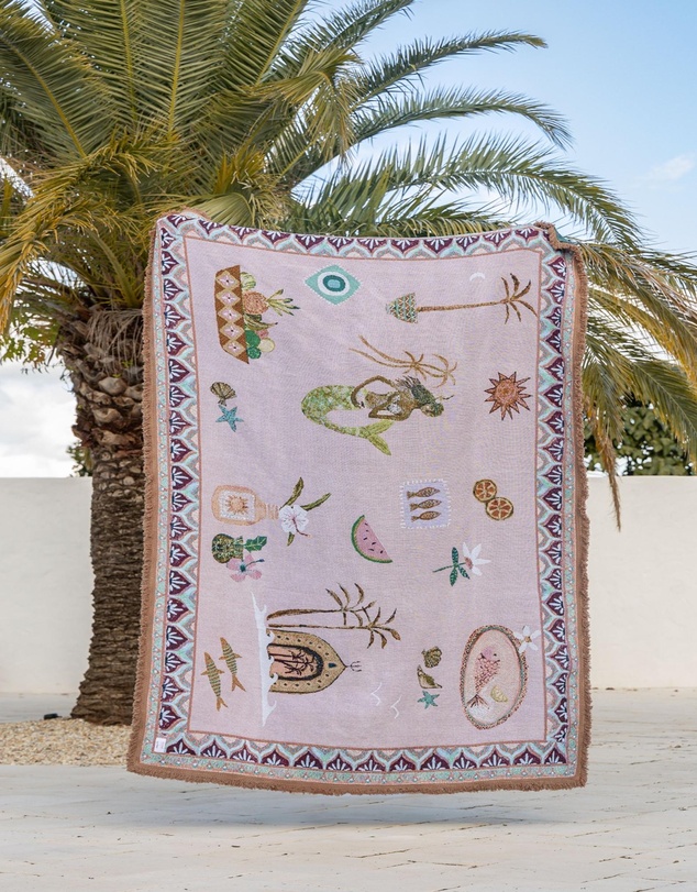 Good Throw Co - Sea Song Mermaid Art Throw Rug