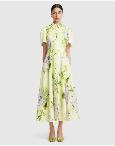 LEO LIN - Bianca Short Sleeve Midi Dress