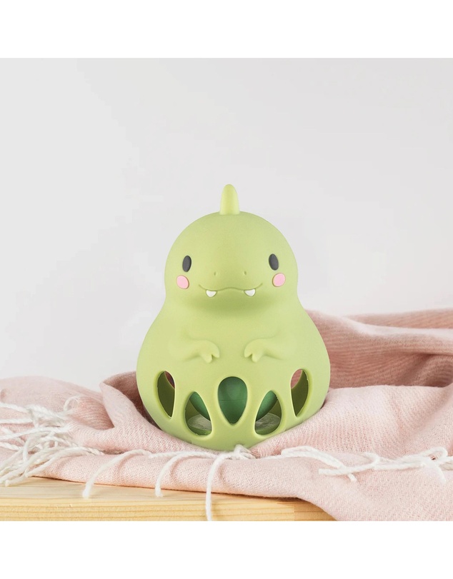 Tiger Tribe - Silicone Rattle - Dino