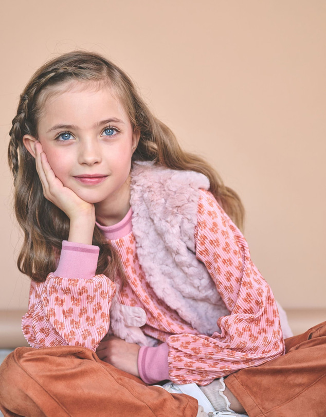 NONO - Temmy Long Sleeve Pleated Blouse - Kids-Teens