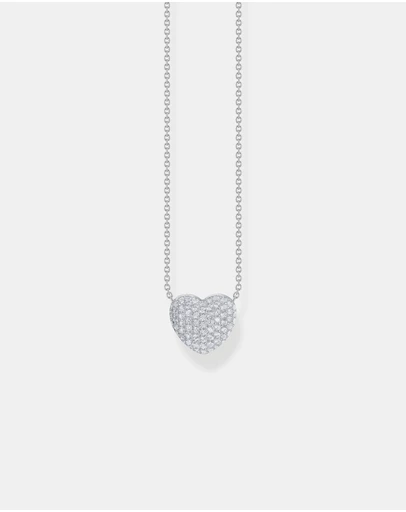 THOMAS SABO - Necklace with heart pendant and white zirconia