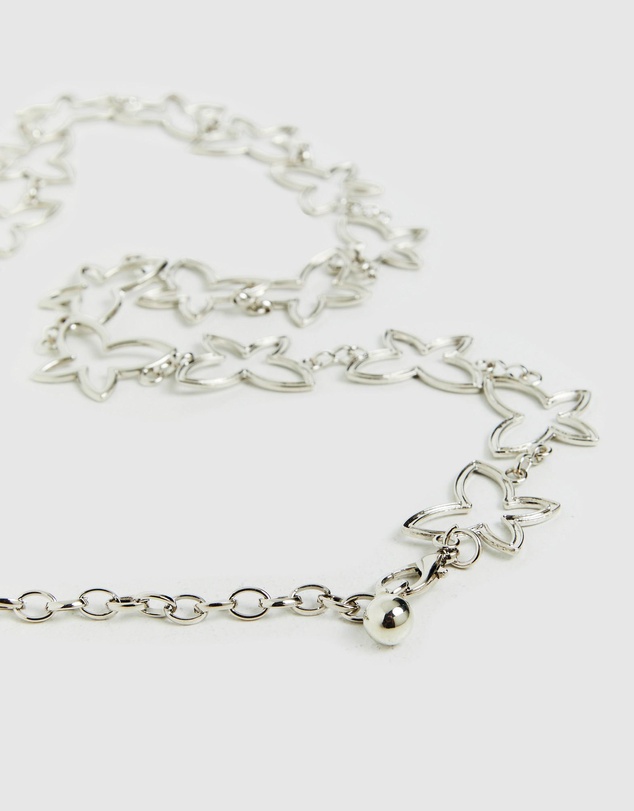 Neon Hart - Butterfly Chain Belt Silver