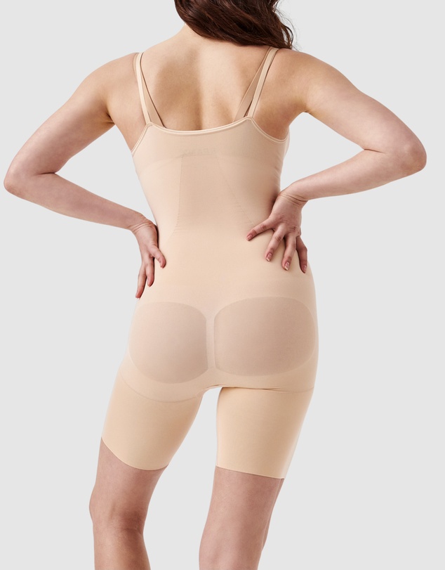 Spanx - SPANXsculpt™ Seamless Power Open-Bust Mid-Thigh Bodysuit