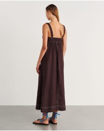 Jag - Sara Linen Midi Dress