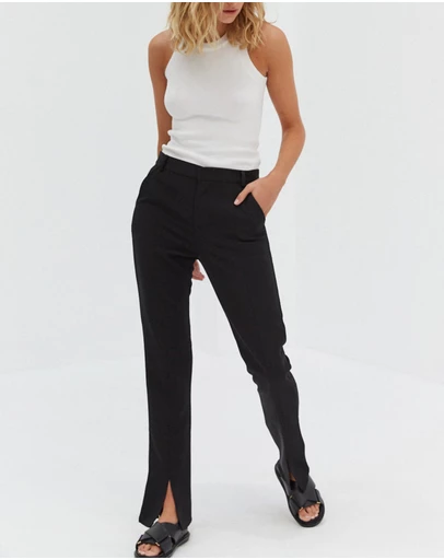 Style Addict - Front Split Trouser Pants