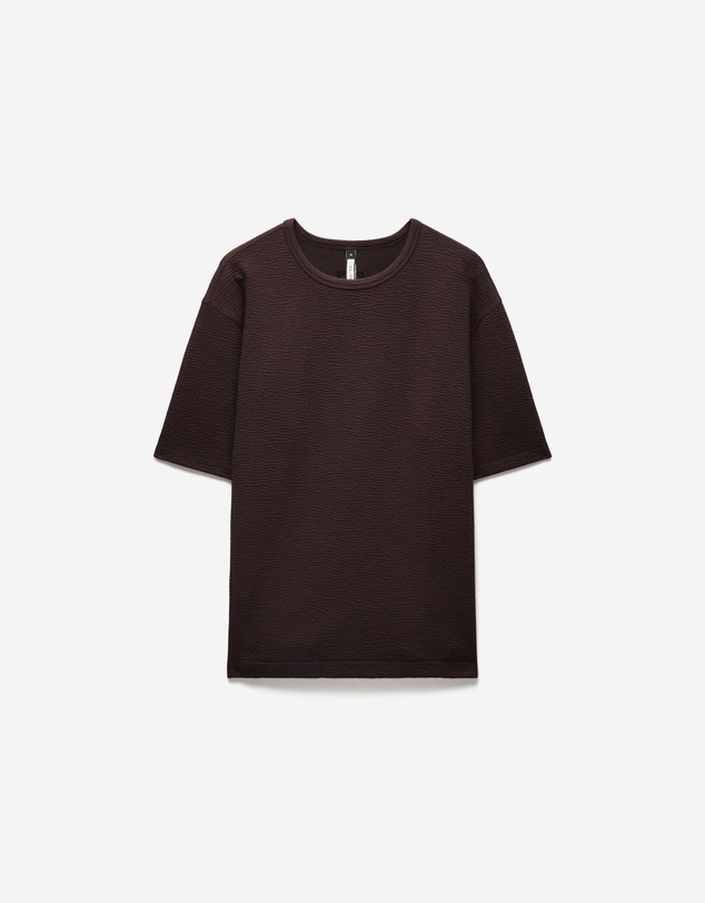 Calibre - Loose Fit Crinkle T-shirt Bourbon