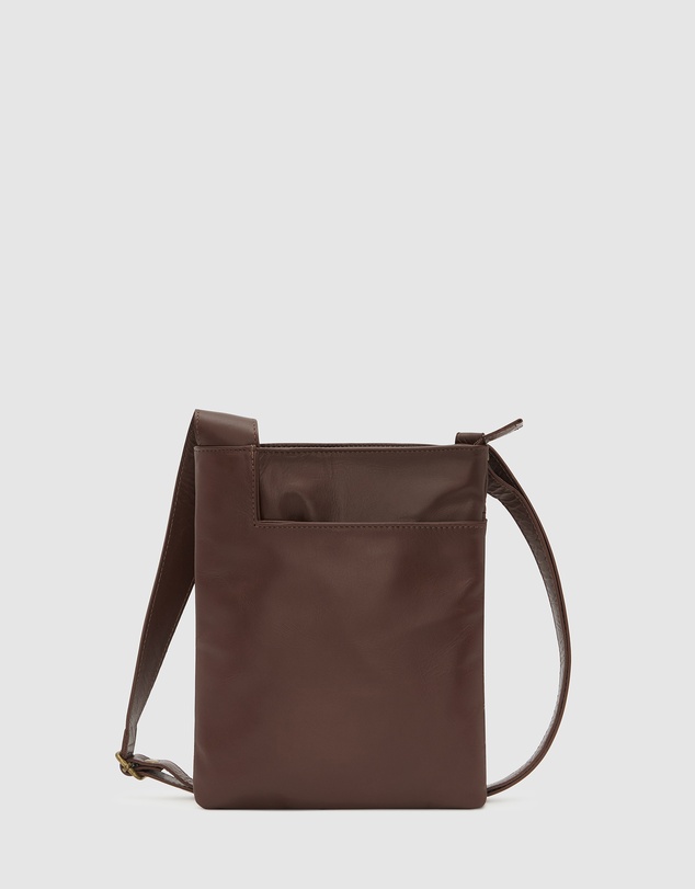 BEE - Merredin Brown Leather Crossbody Bag