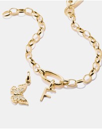 THOMAS SABO - THOMAS SABO Connect Charm letter F Gold