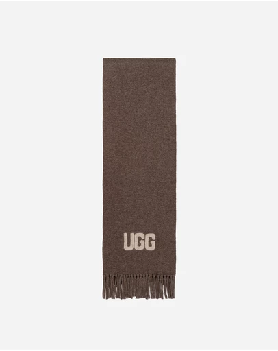 Ozwear Connection Uggs - Ugg Logo Cashmere Aus Wool Woven Scarf